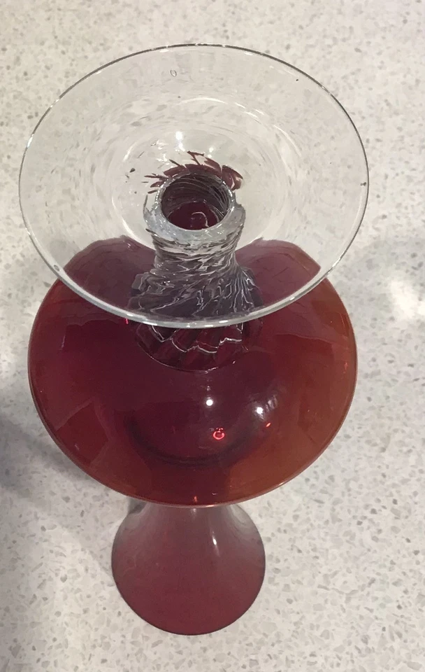 Retro Bohemia Ruby Glass  Vase - image 4 of 4