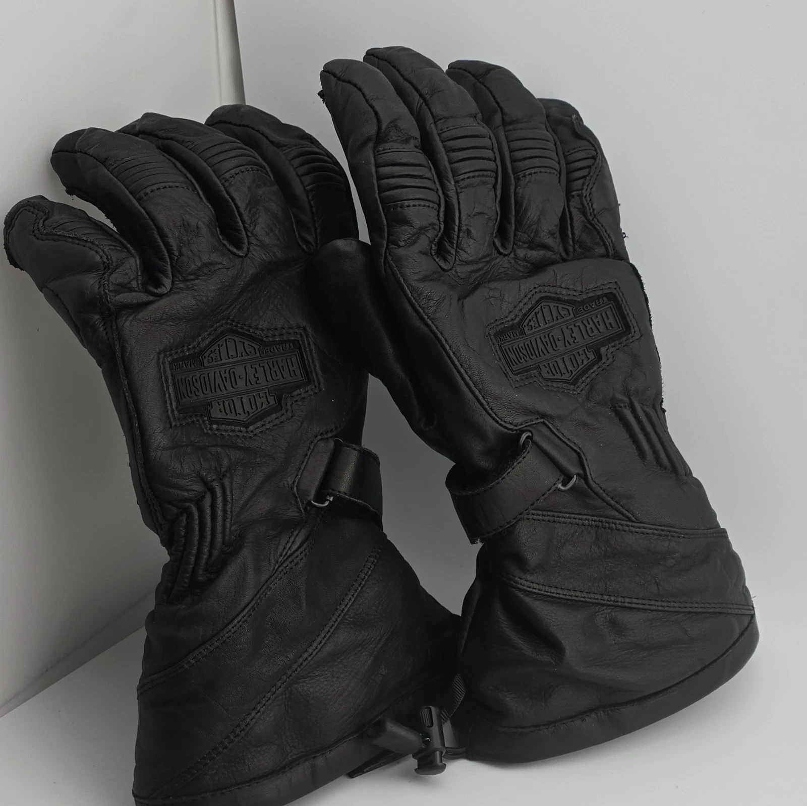 Harley-Davidson Leather Gauntlet Insulated Riding Gloves