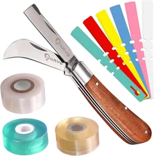 Grafting Gardening Knife,2-5/8" Curved Straight Blades Garden Knife for Budding 