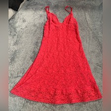 Victoria's Secret lace nightie dress lingerie pink vintage XS