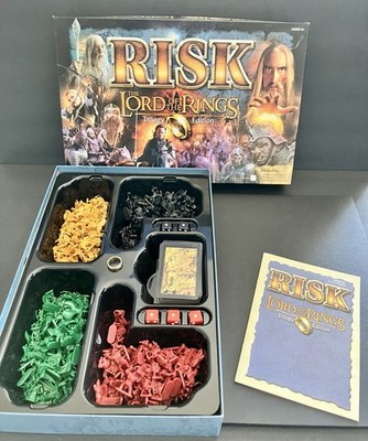 Risk The Lord of The Rings Trilogy Edition 2003 Complete, Open Box, With Ring!