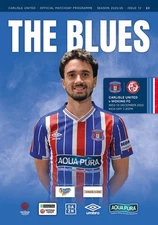Carlisle United V Woking Wednesday 10th December 2025 Match Programme