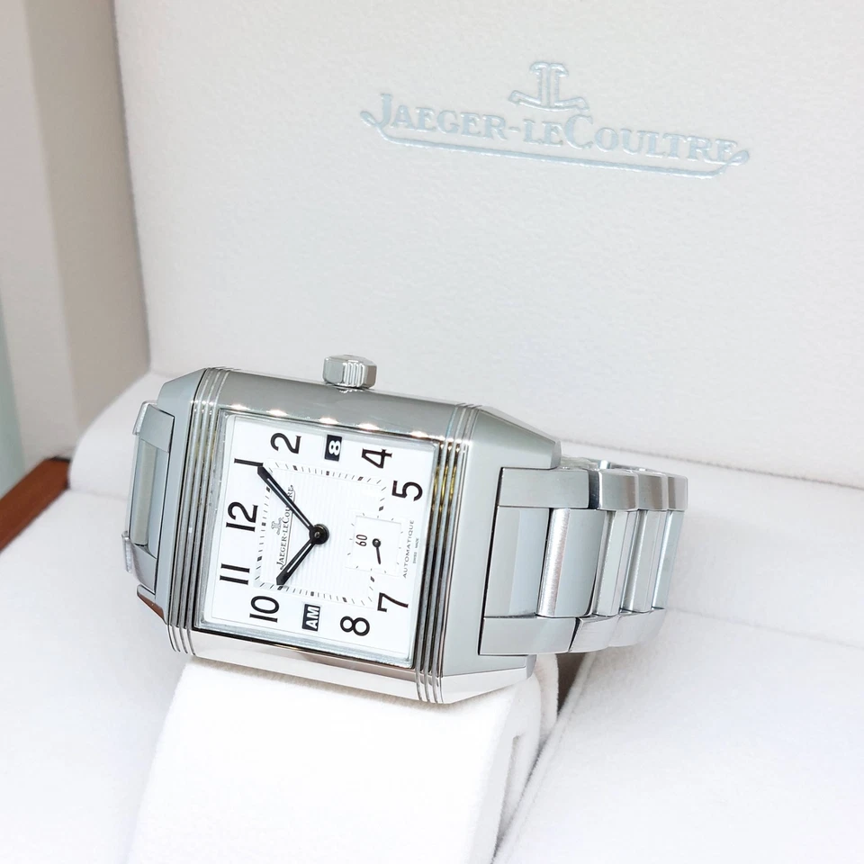Jaeger Lecoultre 35mm X 50mm White Dial Reverso Squadra Hometime REF: 230.8.77 - Image 2 of 4