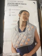 "sharper image heated neck and back massager