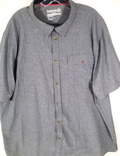 Avalanche-Mens Performance Short Sleeve-Button Down Shirt-2XL XXL-Gray-Travel