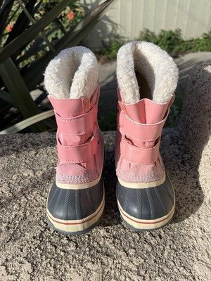 Sorel Kids Snow Shoes Pink SZ 9