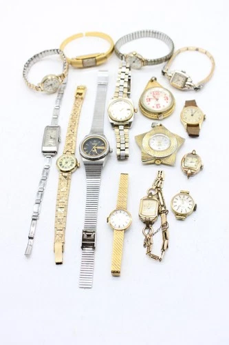 Fx15 Vintage Ladies Manual Wind Wristwatches Inc Citizen, Timex Working