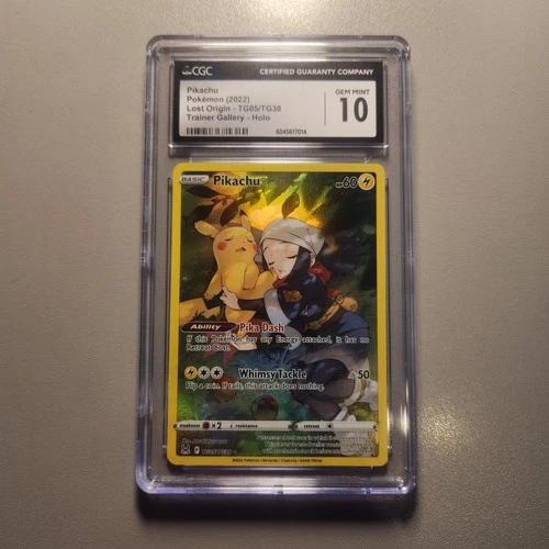 Pikachu TG05/TG30 Lost Origin Trainer Gallery Sleeping Pikachu CGC 10 Gem Mint