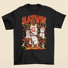 Hakeem Olajuwon Cartoon Style Houston Basketball T-Shirt