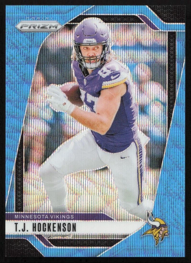 2024 Panini Prizm Blue Wave T.J. Hockenson 190/230 Vikings #188 C16