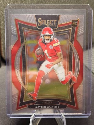 2024 Panini Select Xavier Worthy Concourse RC Rookie #32 Chiefs