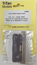 TT Scale Titan Models Part 515 - TT Hopper Decals - NP 2-41 70600-70890