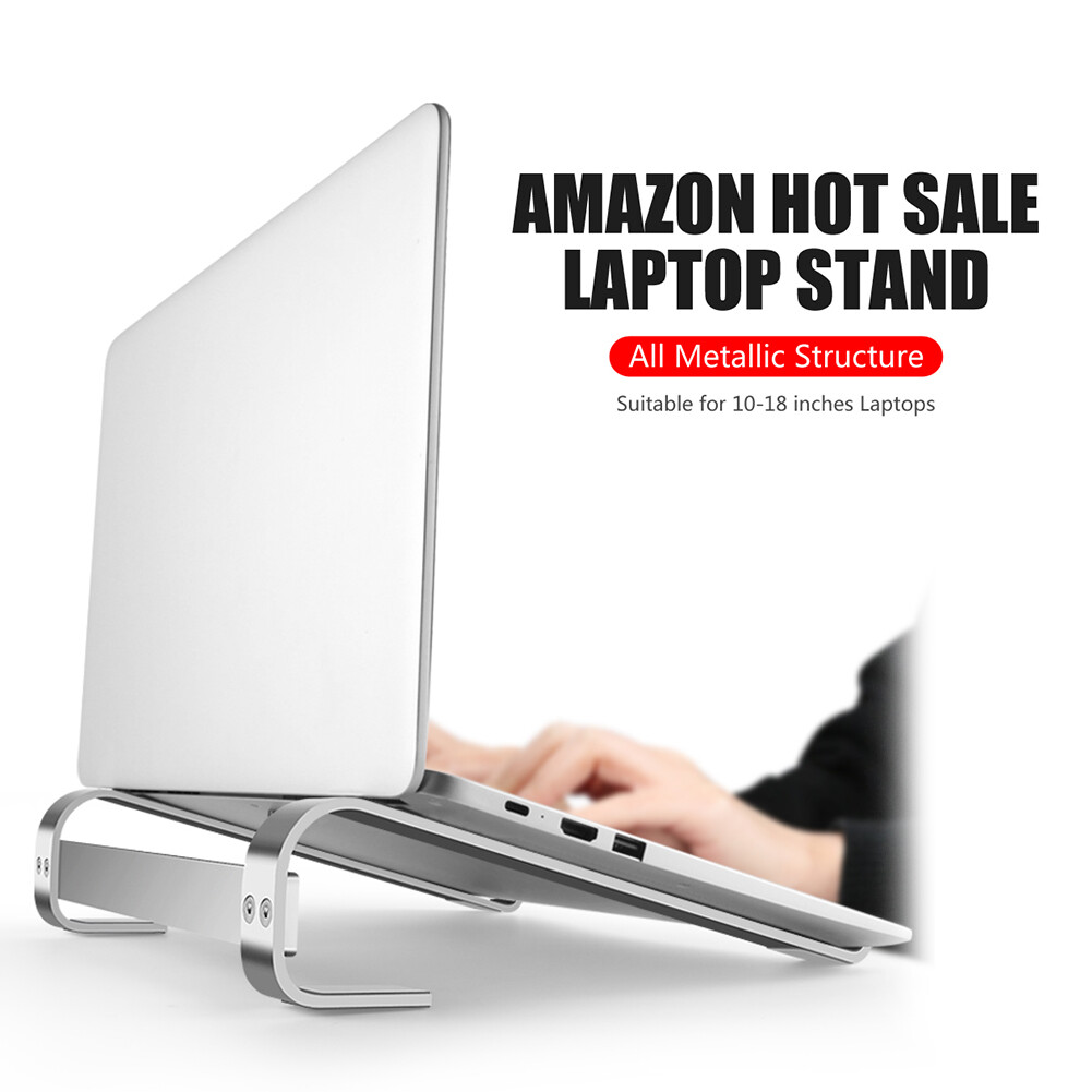 Aluminum Alloy Laptop Stand Holder Notebook PC Desk Support Riser ...