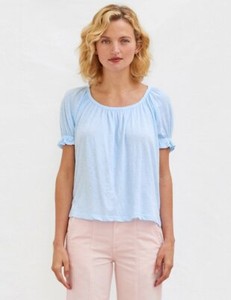 peasant sleeve top
