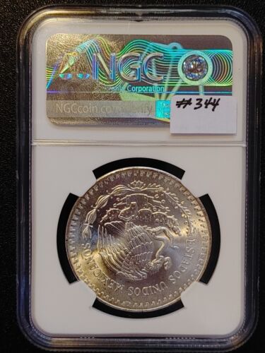 1984 Mo Mexico Silver 1 Onza MS65 - Picture 3 of 3