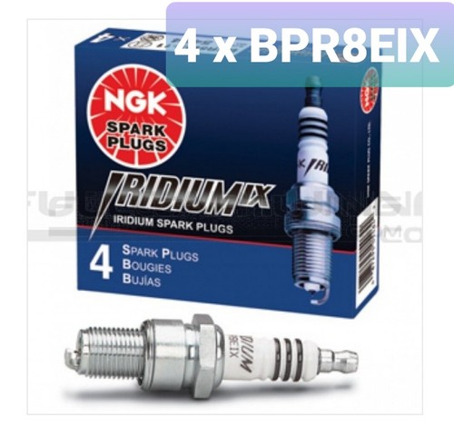 NGK BPR8EIX x 4 IRIDIUM IX (6684) S/P for Kawasaki 80 AE80 1983 - 1997 - Picture 2 of 4