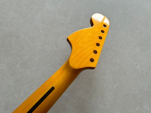 22Fret 24" Jaguar Electric Guitar Neck Yellow Maple Gloss For DIY Fender Replace - Picture 3 of 7