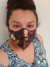 FACE MASK BETTY BOOP FABRIC Washable Print Fabric make USA