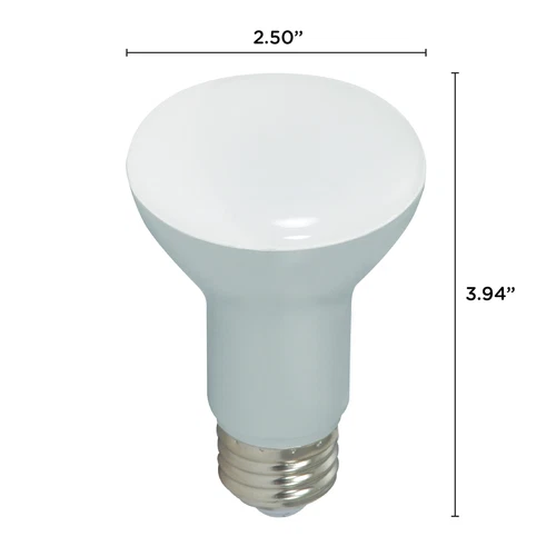 Satco S9630 LED Reflector 6.5W =50W 120V R20 E26 Dimmable Frost 2700K Warm White - Picture 2 of 9