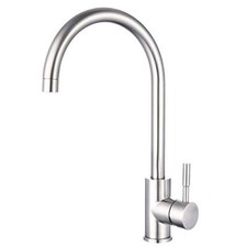 Kitchen Taps Stainless Steel Kitchen Sink Tap Mixer Brushed Nickel Single Chrome