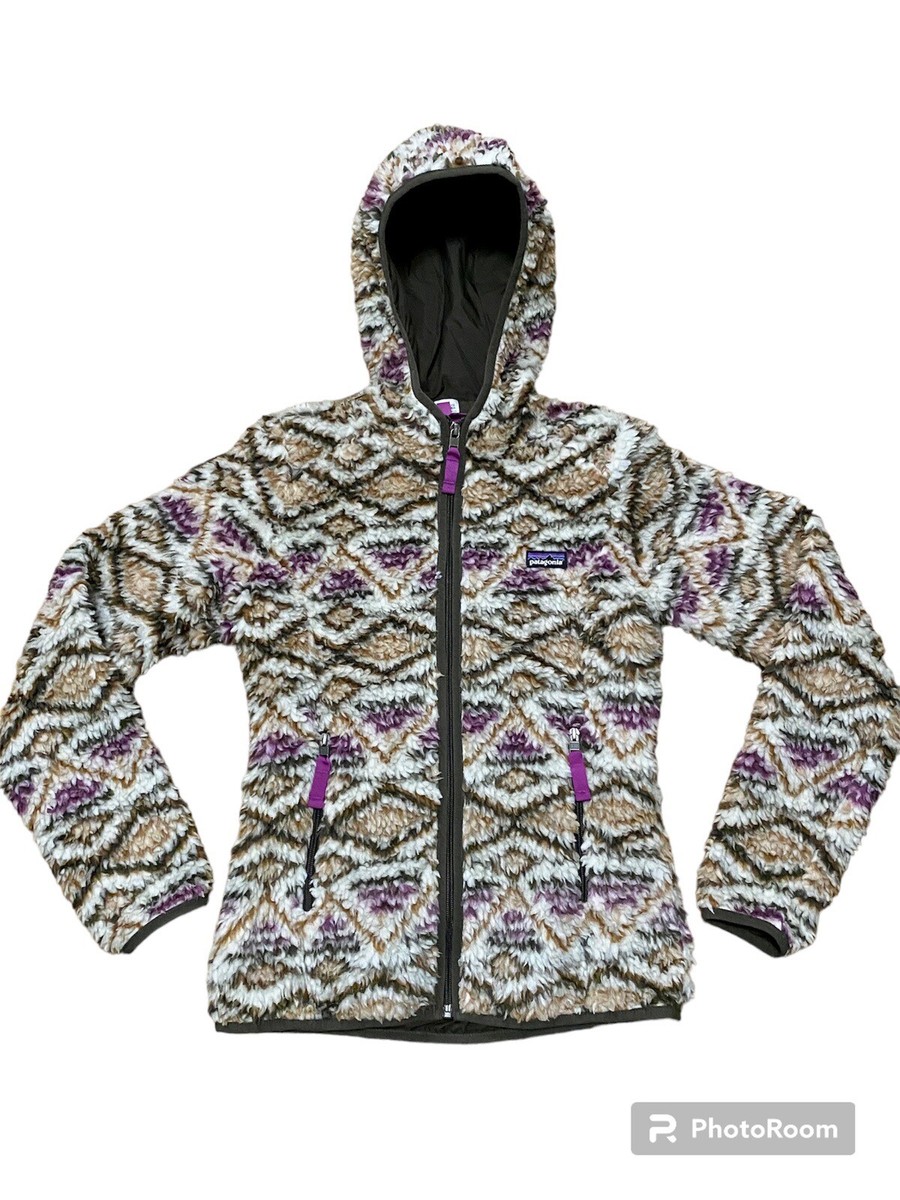 Patagonia Retro-X Deep Pile Fleece Aztec Hooded Jacket Aiyana Raw