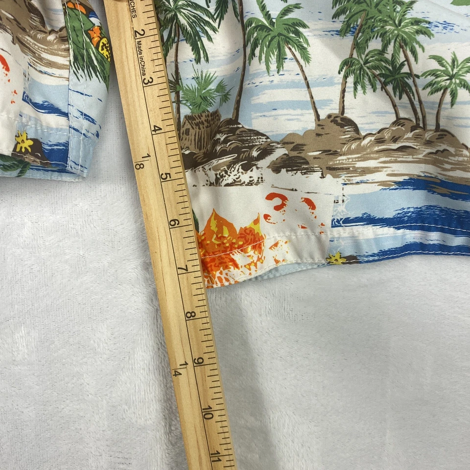 Bañador Merona Hombre M Azul Naranja 100% Poliéster 4 Bolsillos Liquidación Foto 4 de 4