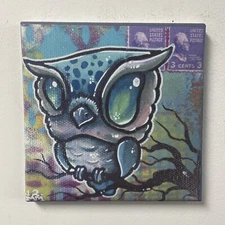 Cute  Owl Tattoo Art Canvas Print Tattoo Art Graffiti Art Pop Art