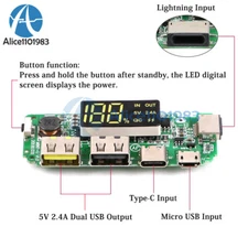 QC Dual USB Li-ion 18650 Battery DIY Charger Module Step-Up DIY Charging Board