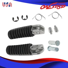 Front Foot Pegs Footrest Pedal Adapters for Kawasaki Ninja 650 650R 1000 1000SX