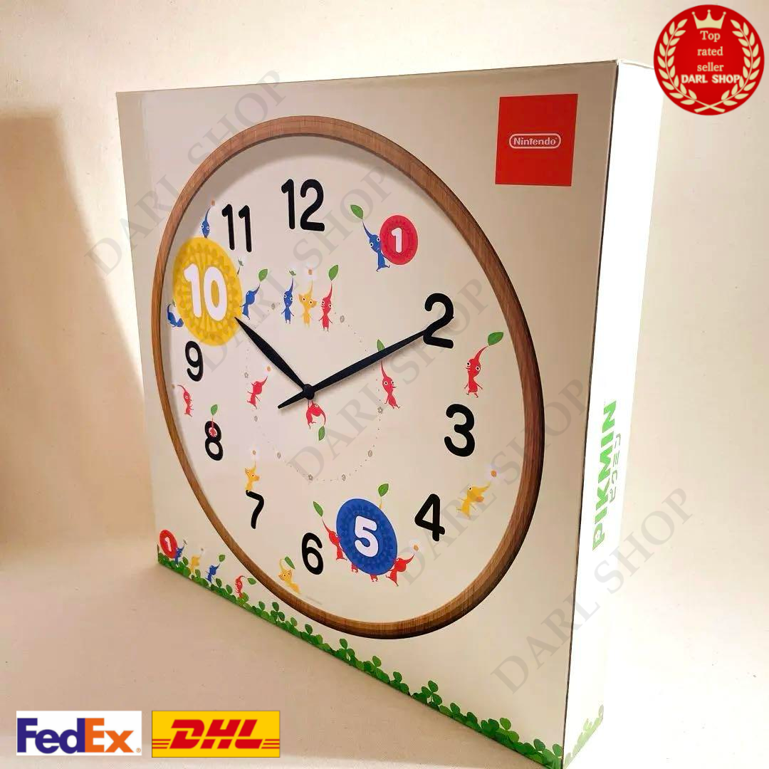 Nintendo PIKMIN Wall Clock TOKYO OSAKA Store Limited 33×5.6cm From 