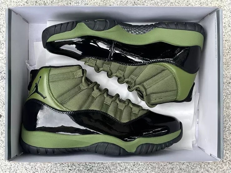 Nike Air Jordan 11 Retro Army Green Black | eBay
