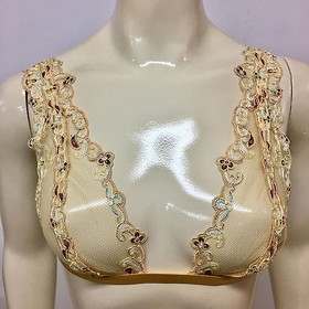 LA PERLA Gold Paisley Bra 935 * 32B * MSRP $210