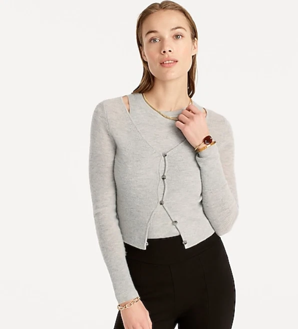 Cashmere Cropped Cardigan