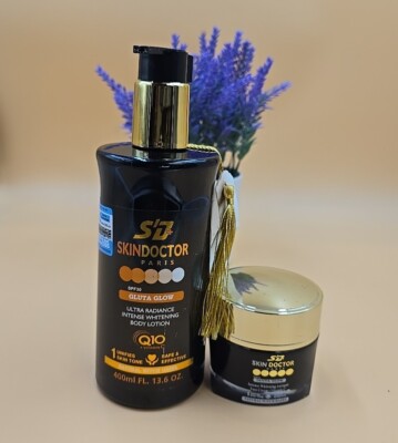 Skin Doctor Paris Q10 Whitening Body Lotion & Face Cream Set