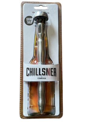 Chillsner by Corkcicle Drink Thru Beer Chiller Cool To The Last Sip FREE SHIP