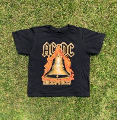 Ac Dc Hells Bells Vintage Shirt Nirvana Guns N Roses Rock Band Tee