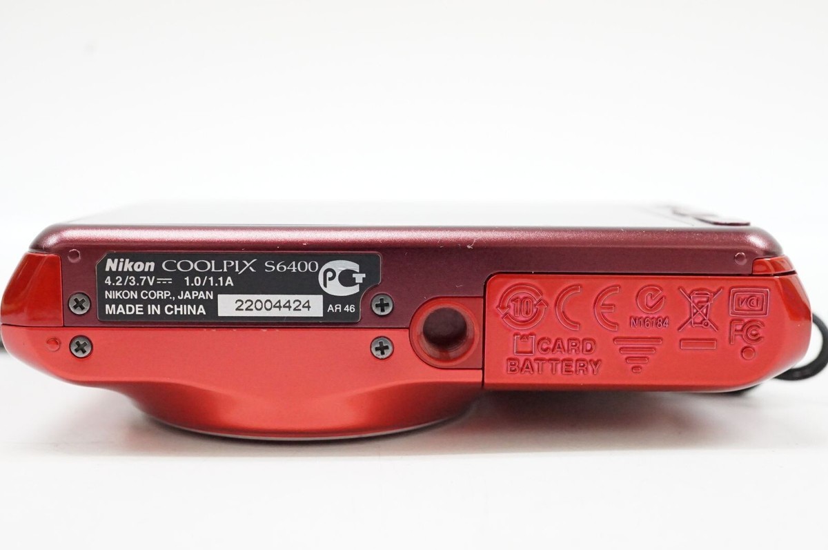 Nikon COOLPIX S6400 Red Digital Camera 16.0MP 12x Optical Nikon COOLPIX S6400 Red Digital Camera 16.0MP 12x Optical