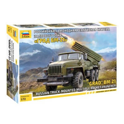 Zvezda #5051 1/72 BM-21 Grad 1 Rocket Launcher