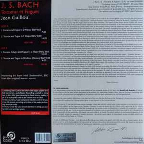 AUDIO NAUTES AN-2102 BACH TOCCATAS ET FUGUES JEAN GUILLOU 2021 - Bild 2 von 7