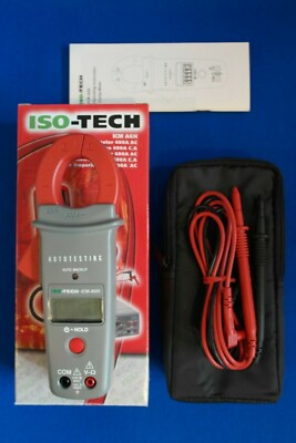 ISO-TECH ICMA6N AUTOTEST ZANGENZANGE MAX STROM 600A ac - Neu Verpackt Inkl. Koffer
