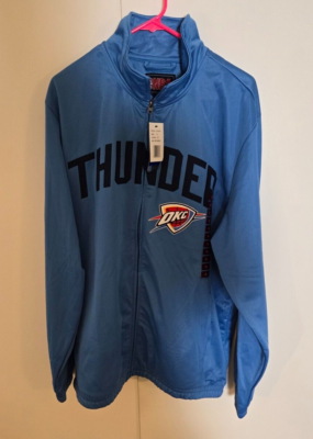  NBA Oklahoma City Thunder ジャケット NBA OKC THUNDER Full Zip Warm Up Jacket XL | eBay