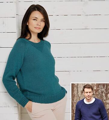 Sirdar Knitting Pattern - Hayfield Bonus Chunky, Sweater 10012
