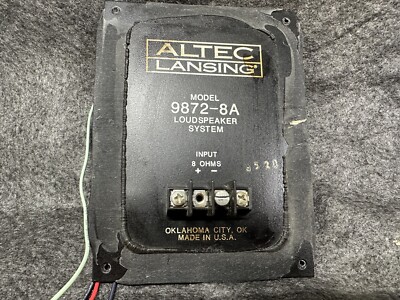 ⭐️ Altec lansing 9872-8a Speaker Crossover Dividing Network
