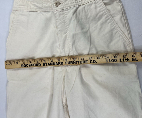 Vintage 70er Levi's Wide Leg Hose 26x30 weiß elfenbein Levis Schlagjeans Boho Hippie - Bild 11 von 13