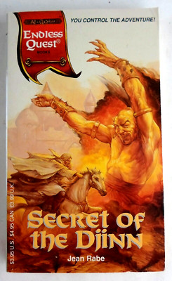 Endless Quest #39: Secret of the Djinn CYOA Gamebook AD&D Al-Qadim RPG ...