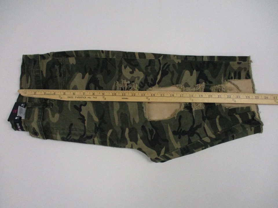 Moda Nova Pantalones Cortos Mujer Talla 2X Bermudas Camufladas Verdes 36x10 P1084 Foto 4 de 4