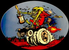 Rat Fink Sticker Electric Guitar 3 34 X 2 34 Glossy