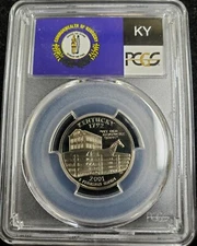 2001 S 25c State of Kentucky Proof Quarter- PCGS PR69DCAM- State Flag Label 