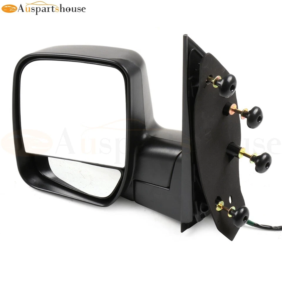 Espejo retrovisor lateral LH Power plegable manualmente negro para Ford E-150/E-250 2003-2013 Foto 2 de 4