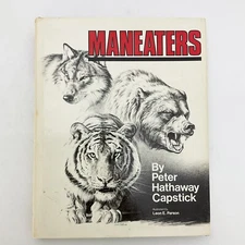 Maneaters Peter Hathaway Capstick Hardcover Book 1993 Zoology Sports Rec
